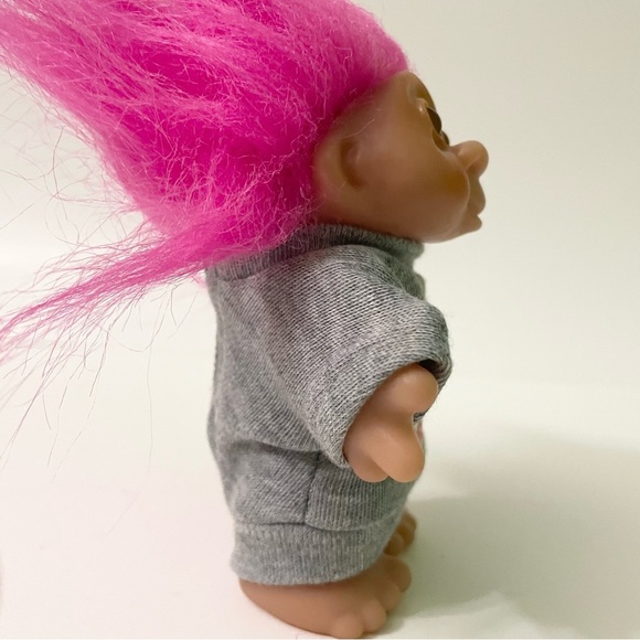 Vintage 1986 Baseball Dam Troll Bats Over Baseball Doll - Picture 9 of 16